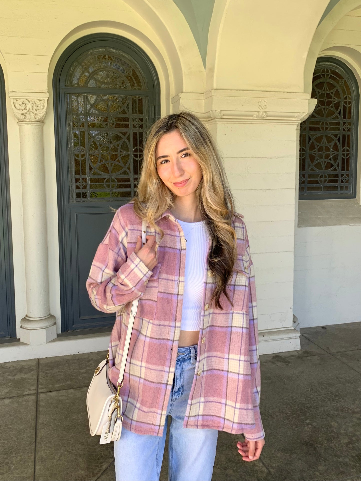 Spring Pink Neutral Flannel