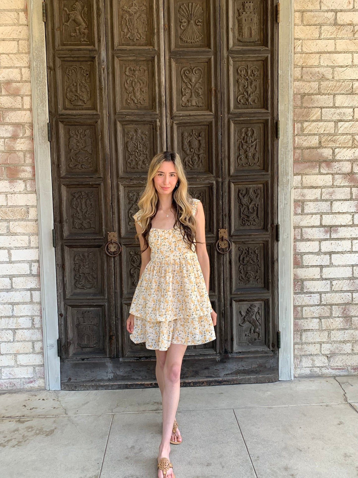 Floral Yellow Sundress