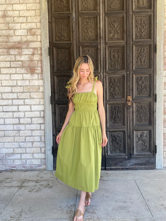 Simple Green Dress